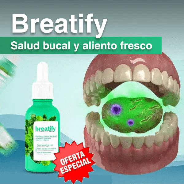 BREATIFY: GOTAS PARA MAL ALIENTO. OBTEN HOY 50% DE DESCUENTO 😱🛍️